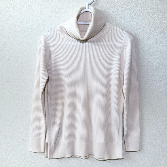 Peter Millar 100% Cashmere Ribbed Turtleneck Sweater - Picture 1 of 10